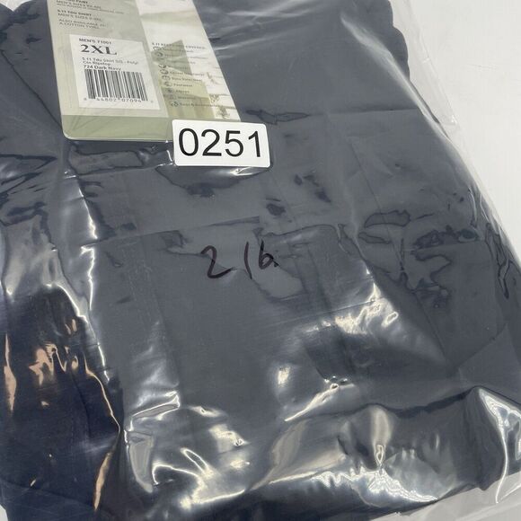 5.11 Tactical Ripstop Shirt Men's 2XL Dark Navy Short Sleeve Collared Button-Up - Picture 10 of 10